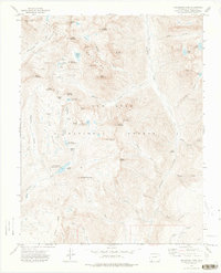 Columbine Pass 1973 topographic map thumbnail