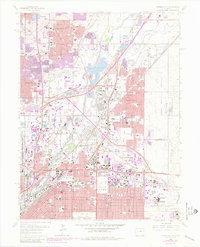 Commerce City 1965 topographic map thumbnail