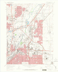 Commerce City 1965 topographic map thumbnail