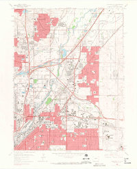 Commerce City 1965 topographic map thumbnail