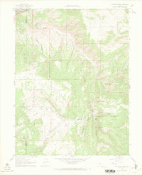 Cottonwood Pass 1961 topographic map thumbnail