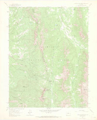 Courthouse Mountain 1963 topographic map thumbnail