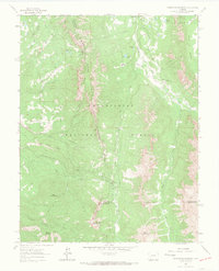 Courthouse Mountain 1963 topographic map thumbnail