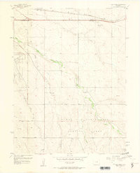 Coal Creek 1957 topographic map thumbnail
