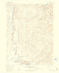 Grand Lake 1958 topographic map preview