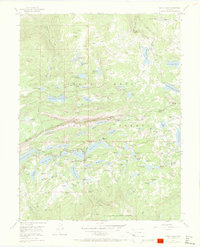 Grand Mesa 1955 topographic map thumbnail