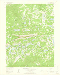Grand Mesa 1955 topographic map thumbnail