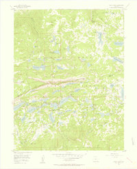 Grand Mesa 1955 topographic map thumbnail