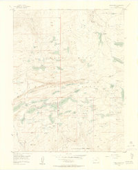 Grand Mesa 1955 topographic map thumbnail