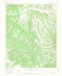 Glade Mountain 1964 topographic map thumbnail