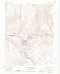 Glenwood Springs 1961 topographic map thumbnail