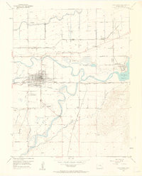 Las Animas 1953 topographic map thumbnail