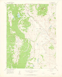 Lake Agnes 1956 topographic map thumbnail