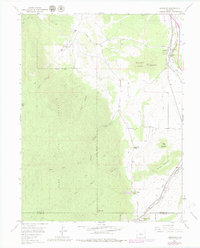 Larkspur 1954 topographic map thumbnail