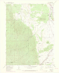 Larkspur 1954 topographic map thumbnail