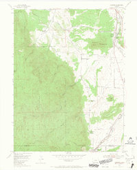 Larkspur 1954 topographic map thumbnail