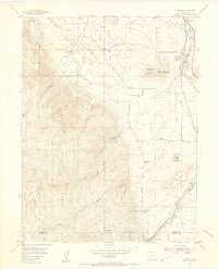Larkspur 1954 topographic map thumbnail