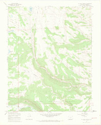 La Jara Canyon 1967 topographic map thumbnail