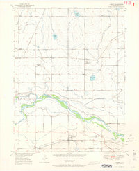 Kersey 1950 topographic map thumbnail
