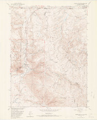 Kings Canyon 1950 topographic map thumbnail