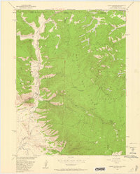 Kings Canyon 1950 topographic map thumbnail