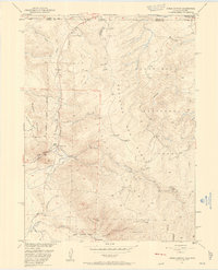 Kings Canyon 1950 topographic map thumbnail