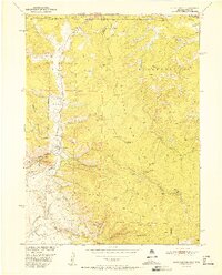 Kings Canyon 1952 topographic map thumbnail