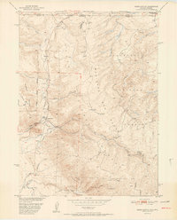 Kings Canyon 1952 topographic map thumbnail