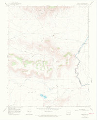 Kiowa Hill 1967 topographic map thumbnail