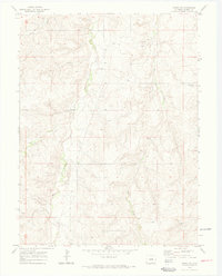 Kiowa NW 1970 topographic map thumbnail