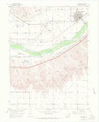 Julesburg 1953 topographic map thumbnail