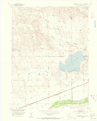 Julesburg Reservoir 1953 topographic map thumbnail