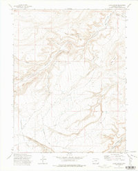 Jacks Canyon 1972 topographic map thumbnail