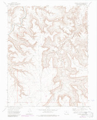 Johnson Canyon 1972 topographic map thumbnail
