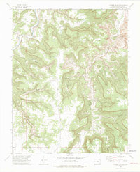 Johnson Canyon 1972 topographic map thumbnail