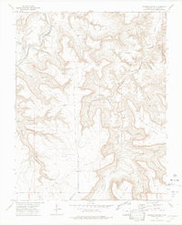 Johnson Canyon 1972 topographic map thumbnail