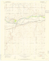 Prowers 1953 topographic map preview