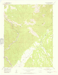 Phantom Canyon 1954 topographic map thumbnail