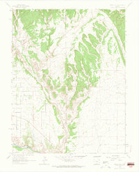 Pierce Gulch 1963 topographic map thumbnail
