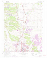 Pikeview 1961 topographic map preview