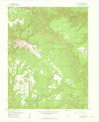 Pine Mountain 1960 topographic map thumbnail
