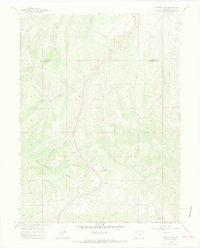 Ninemile Gap 1966 topographic map thumbnail