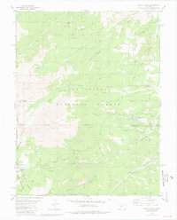 Mount Ouray 1980 topographic map thumbnail