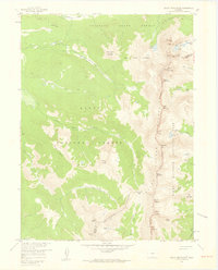 Mount Richthofen 1957 topographic map thumbnail