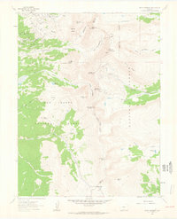Mount Sherman 1961 topographic map thumbnail