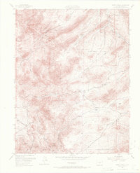 Mount Tyndall 1954 topographic map thumbnail