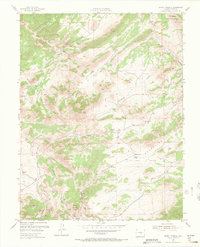 Mount Tyndall 1954 topographic map preview