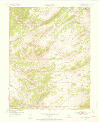 Mount Tyndall 1954 topographic map thumbnail