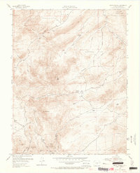 Mount Tyndall 1954 topographic map thumbnail