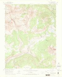 Mount Wilson 1953 topographic map thumbnail